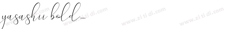 yasashii bold字体转换